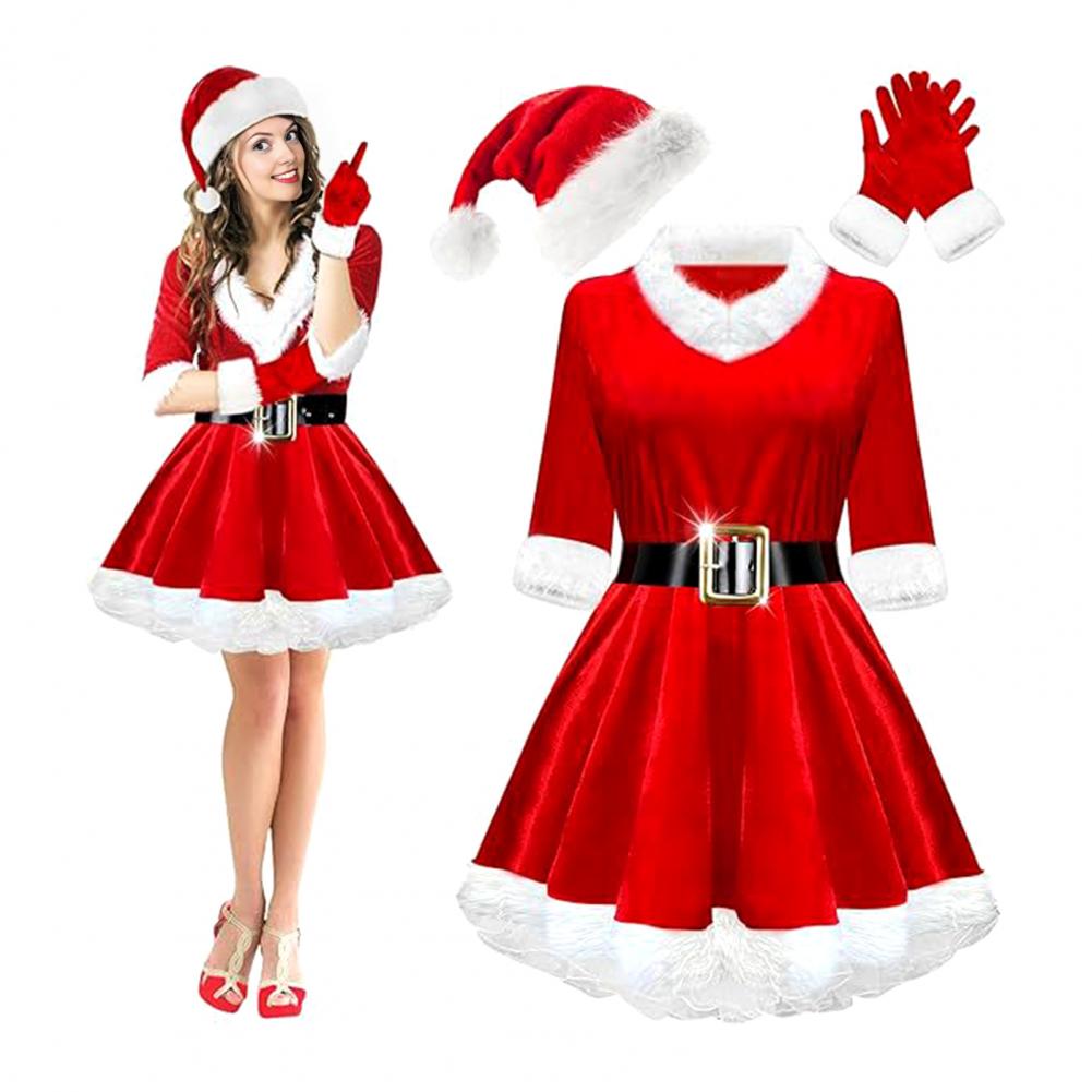 Elf Costume Christmas - Ensemble de costumes de la Mme