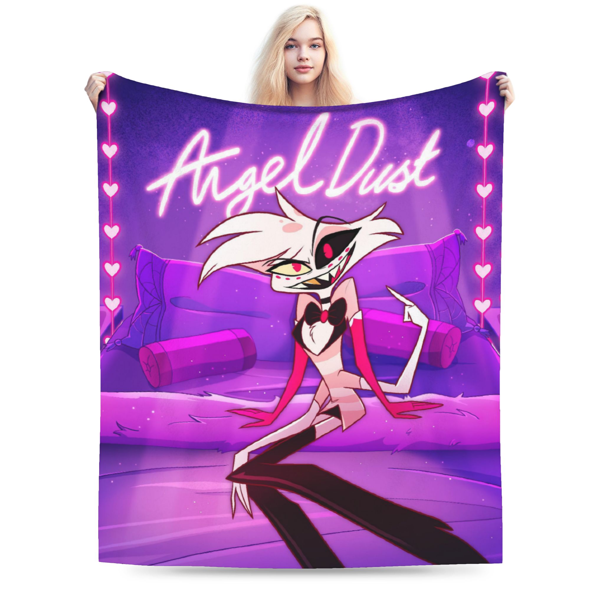 Christmas Throw Blanket - Dessin animé Hazbins hôtels ange pousses