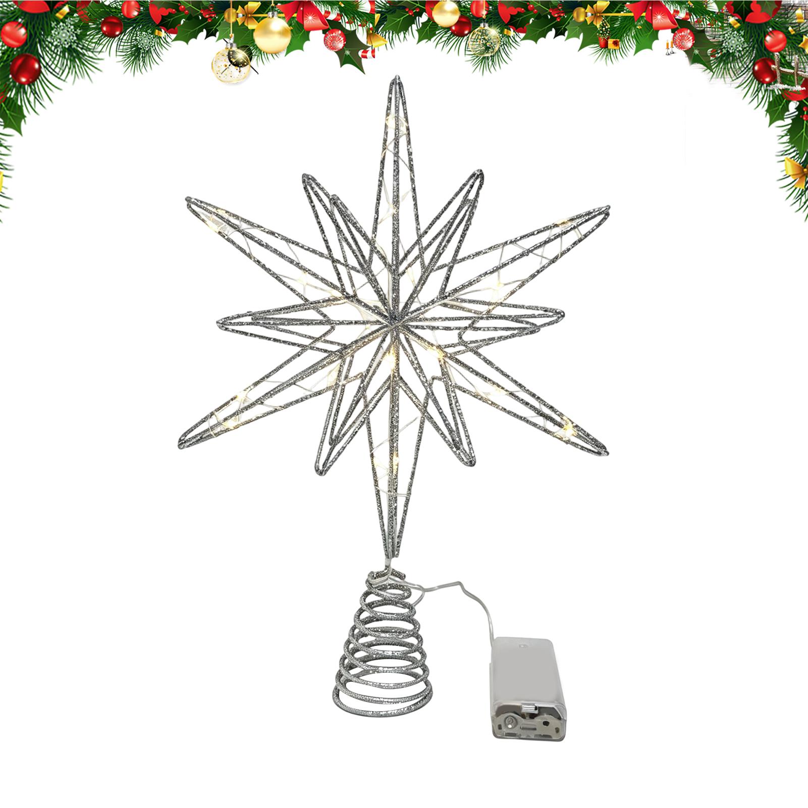 Star Tree Topper - Décorations lumineuses pour le sommet de