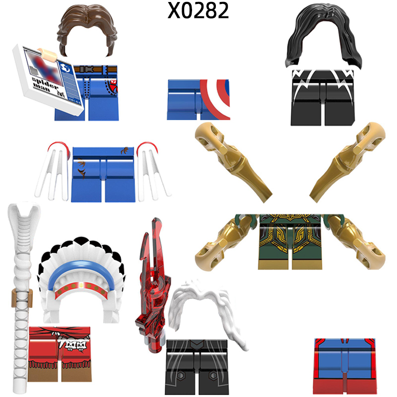 Lego Set Creator - Figurines d'action, bouclier baguette armes jambes
