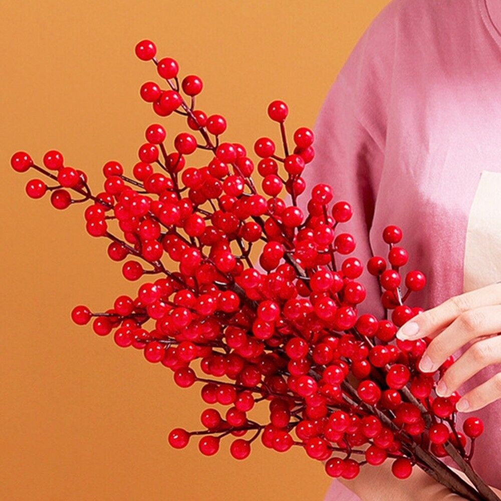 Tiges de baies rouges artifici - Christmas Wreath Fake avis et prix
