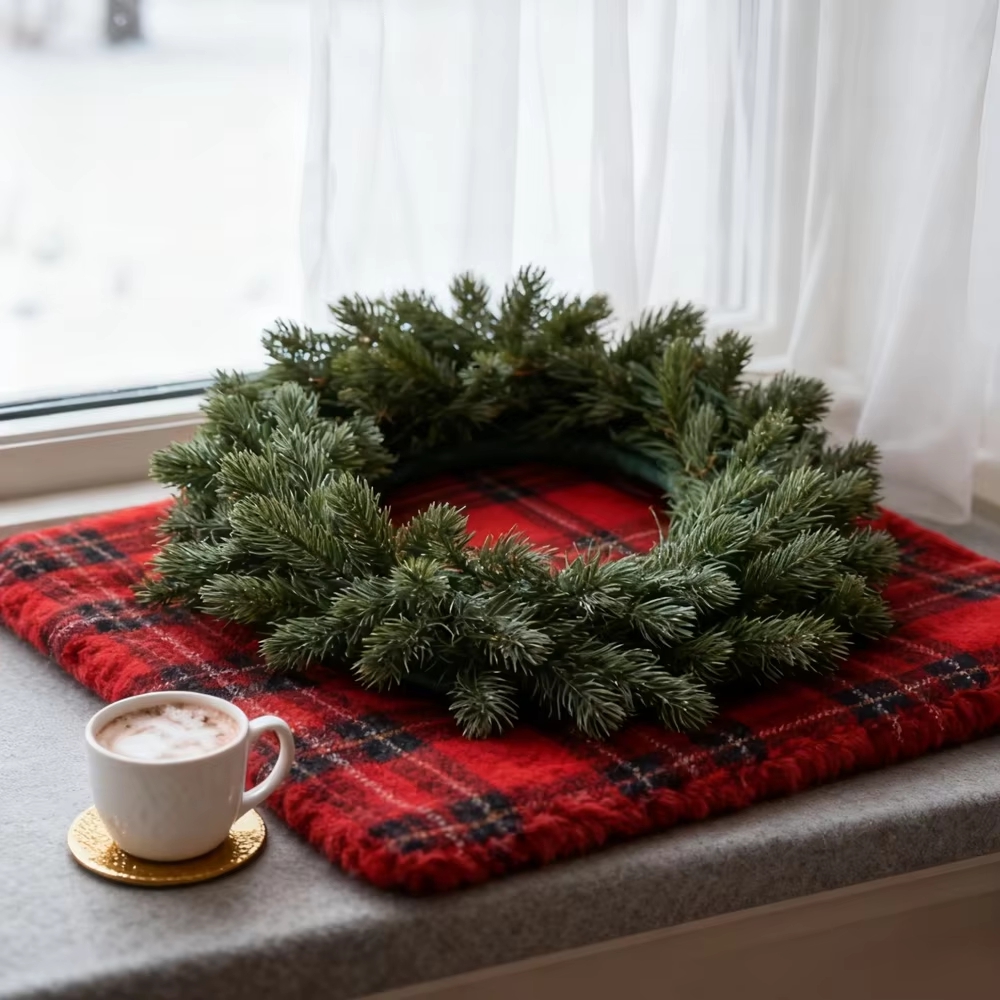 Guirlande artificielle en pin  - Christmas Wreath Fake avis et prix