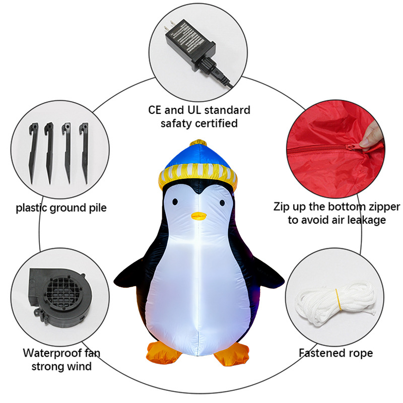 Modèle gonflable de pingouin d - Christmas Lights Outdoor avis et prix